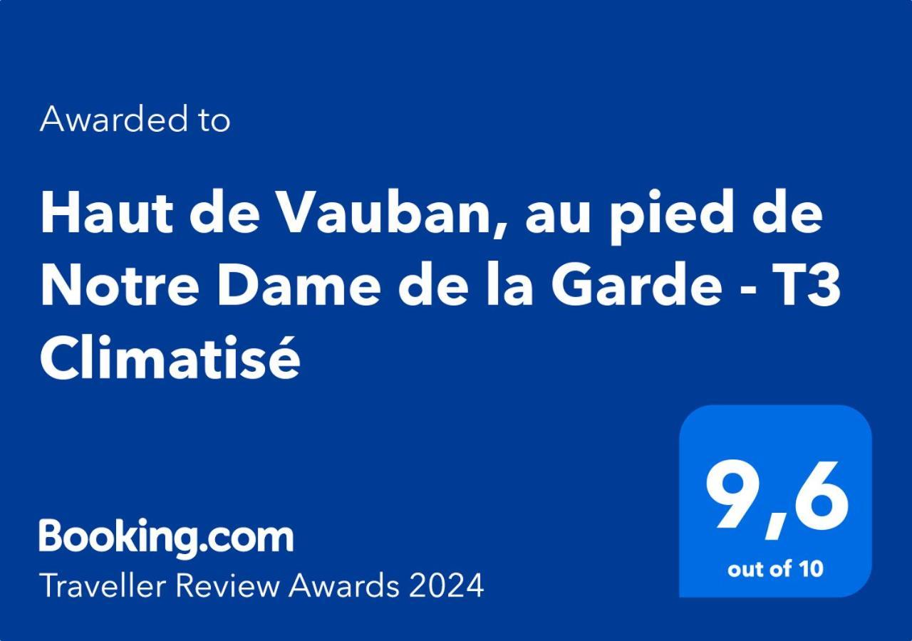 Haut De Vauban, Au Pied De Notre Dame De La Garde - T3 Climatise Marseille Luaran gambar