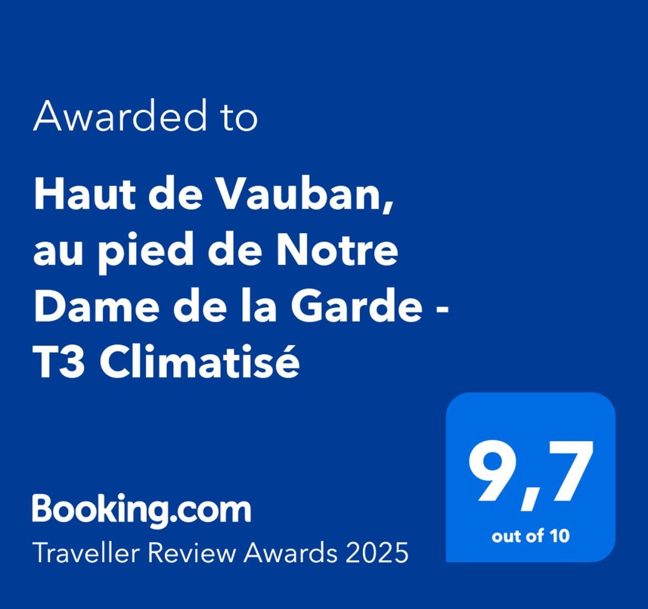 Haut De Vauban, Au Pied De Notre Dame De La Garde - T3 Climatise Marseille Luaran gambar